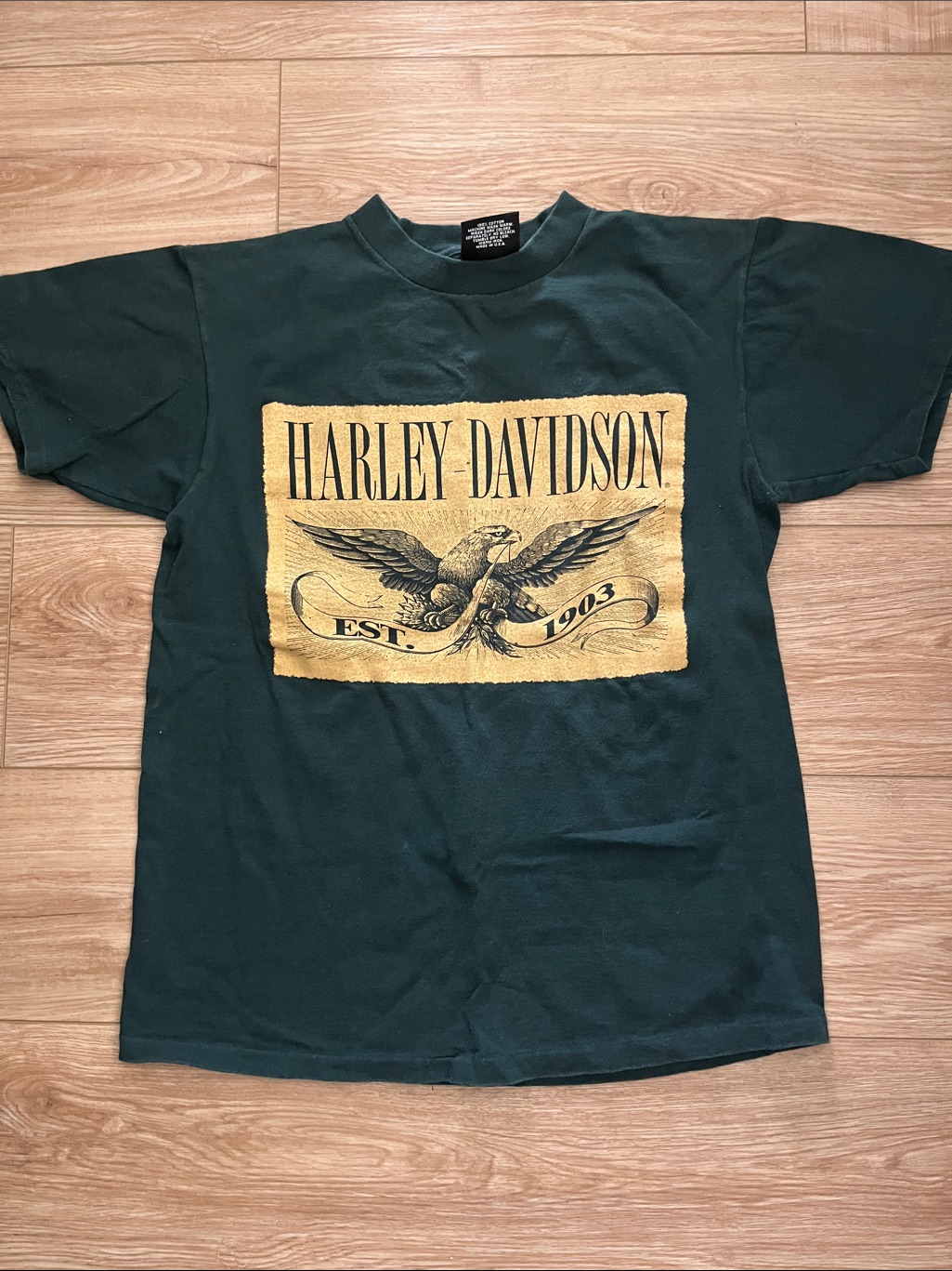 Vintage 90s Single Stitch Harley Davidson Forest Green Daytona Beach Tshirt Vintage 90s Single Stitch Harley Davidson Forest Green Daytona Beach Tshirt
